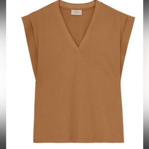 Anne Taylor V-neck sleeveless blouse